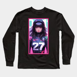 Anime Race Girl | High Quality Anime Artwork | Chibi Manga Anime Art Long Sleeve T-Shirt